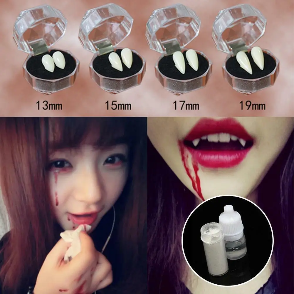 3 пары ужасных забавных костюмов клоуна Зубы вампира протезы для хэллоуивечерние