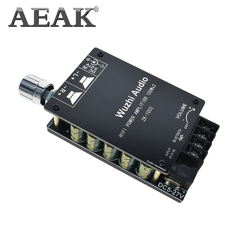 Цифровой усилитель AEAK Hi-Fi 100WX2 TPA3116 Bluetooth 5 0 высокая мощность стерео плата для