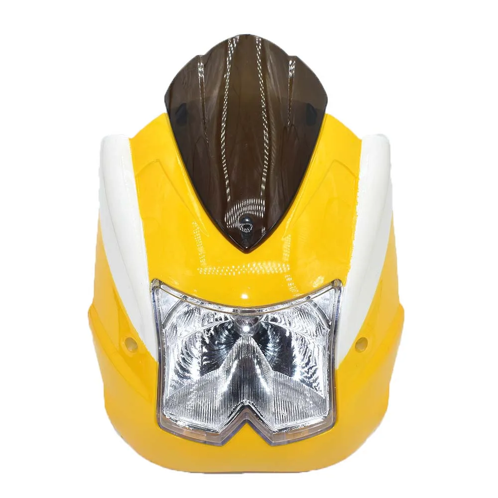 

Накладка на фару мотоцикла с передней фарой и ветровым стеклом для детского квадроцикла 49 куб. См