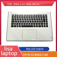 new for lenovo yoga 3 14 yoga 700 14 yoga 700 14isk palmrest fr french keyboard upper cover touchpad 5cb0k61160