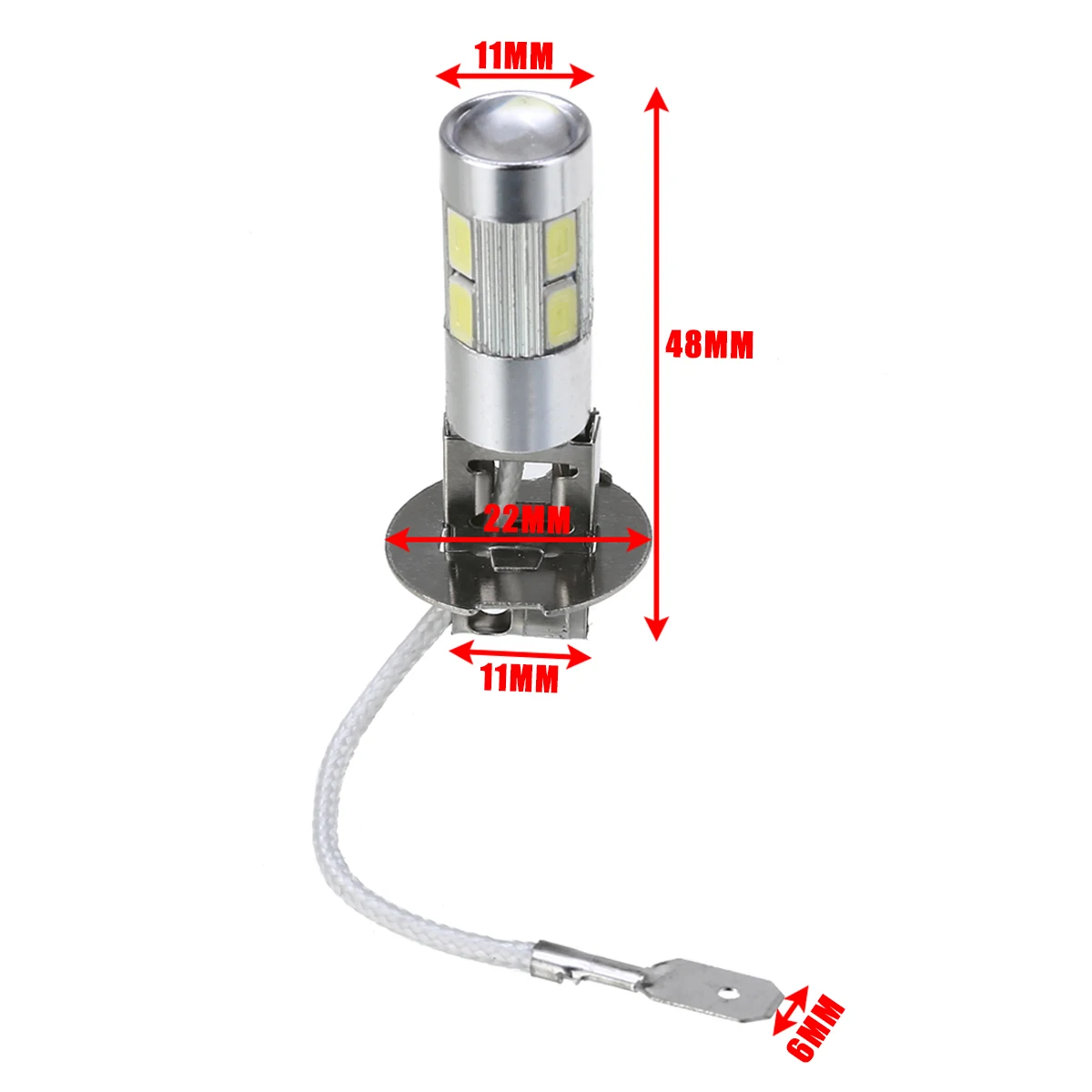 Mayitr 4 шт 12V H3 5630 10SMD светодиодный автомобильный противотуманный фонарь супер белый вождения авто тормоз светильник сигнальная лампа лампы для автомобиля светильник источник