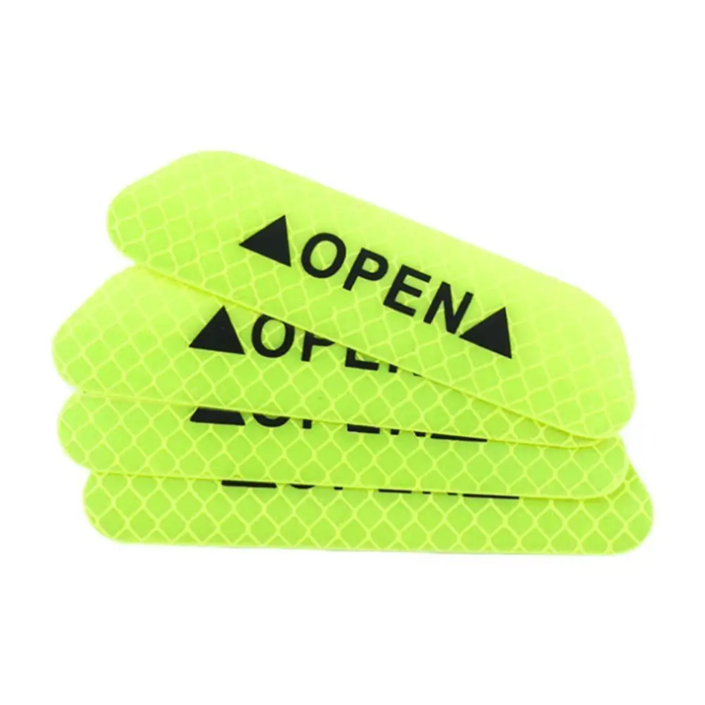 4 шт. открытая наклейка на дверь автомобиля светоотражающая лента Предупреждение