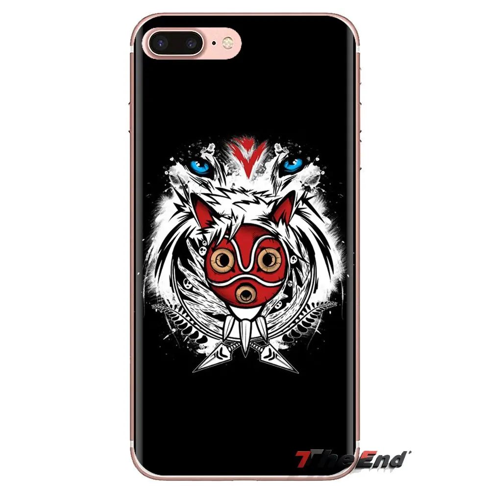 Для iPod Touch Apple iPhone 4 4s 5 5S SE 5C 6 6S 7 8 X XR XS Plus MAX фигурка Принцесса Мононоке маска не Los