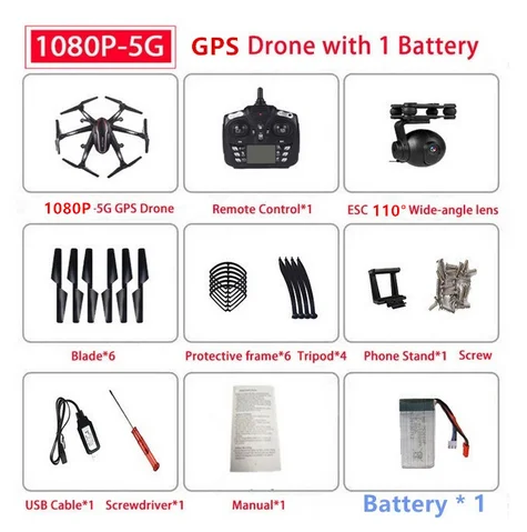 Red L100 gps дистанционного Управление Дрон 6-ось 5G гексакоптера с широким углом обзора, Wi-Fi, Камера Радиоуправляемая модель с 720P 1080 широкоугольный Камера - Color: Red