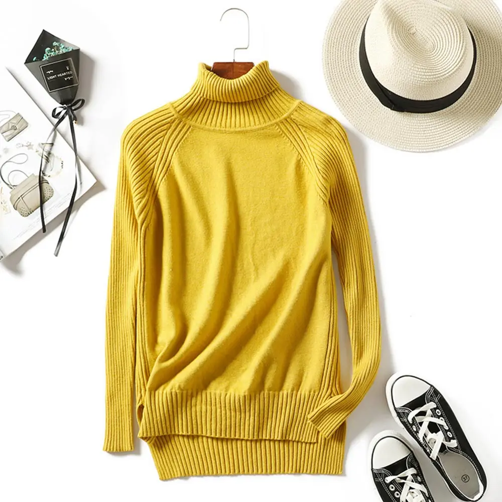 

Jocoo Jolee 2019 Women Korean Turtleneck Loose Sweater Casual Autumn Winter Knitting Pullover Vintage Lady Harajuku Jumpers