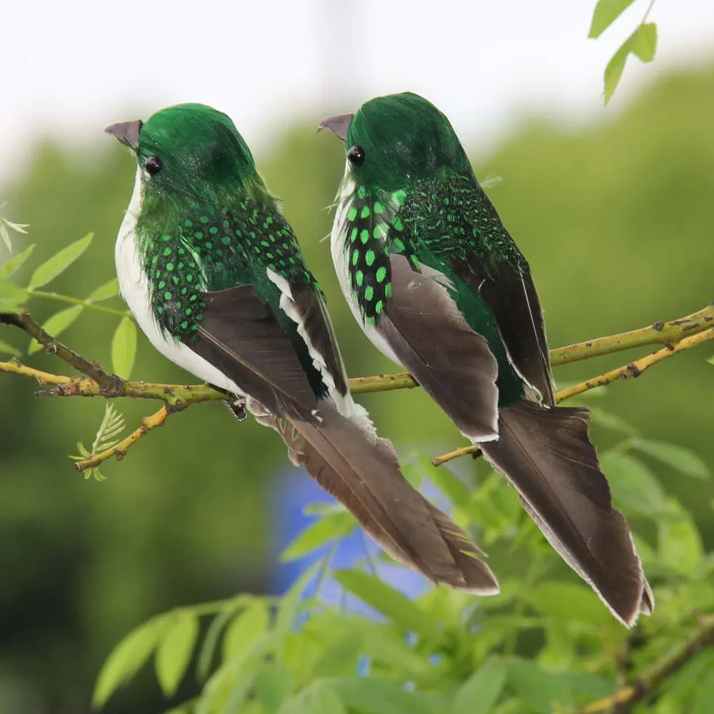 

Imitation DIY Gardening Artificial Simulation Feathers Outdoors Foam Bird Decorations Fake Garden Animal Craft Home Sparrow