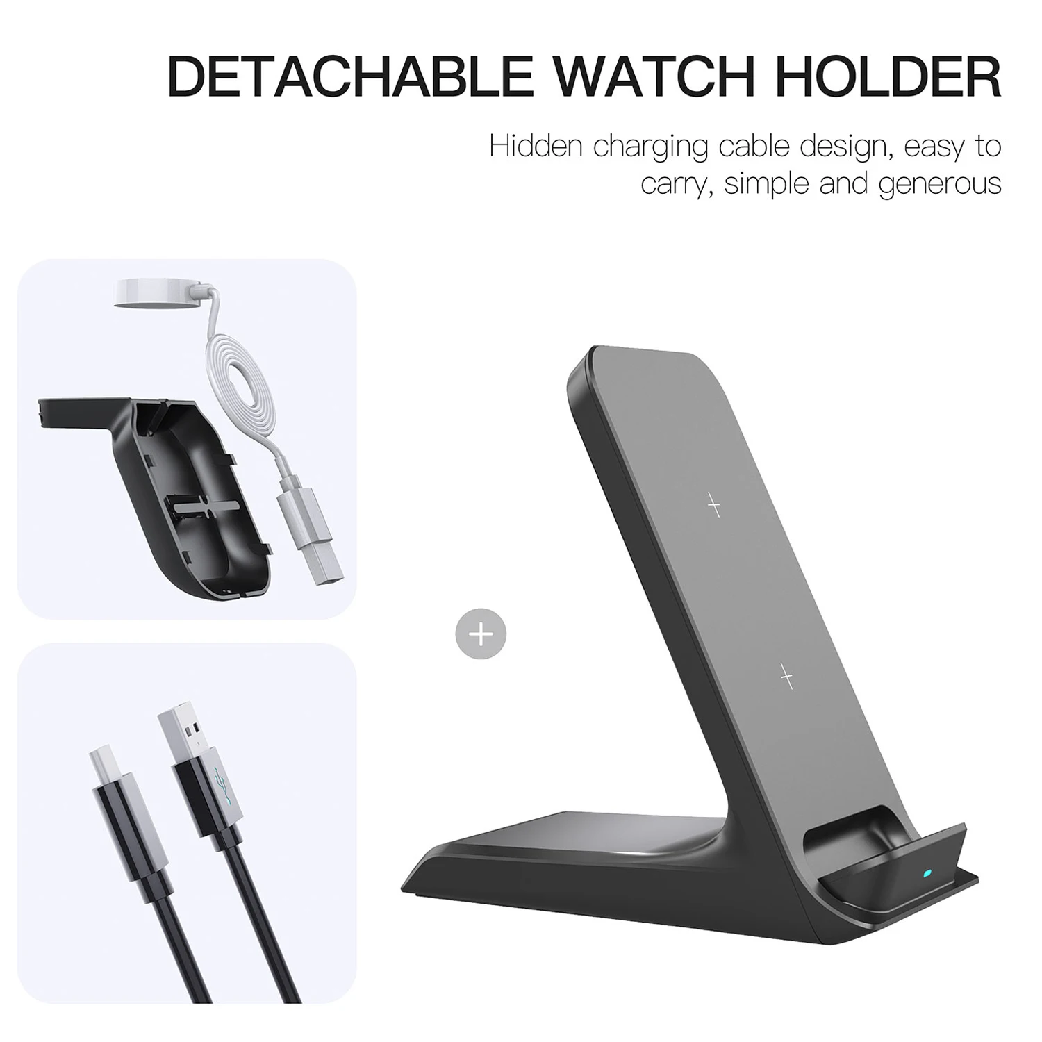 

15W 3 in 1 Wireless Charger Stand For iPhone 12 11 XS QI Phone Chargers Holder For Apple Airpods Pro Fast Charging Dock Station