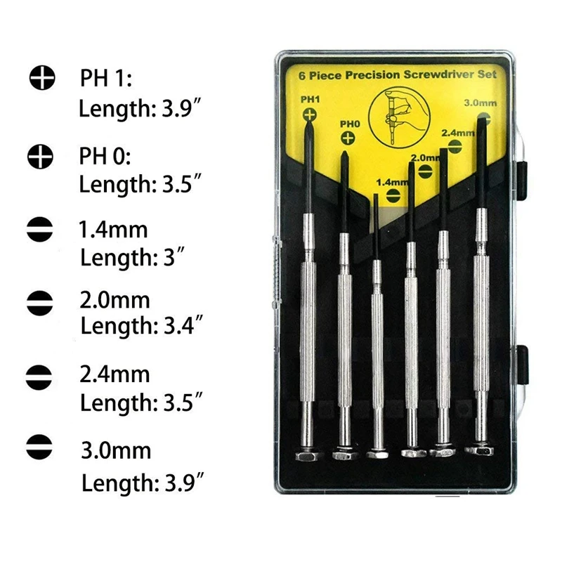Kit 1100Pcs для ремонта очков маленькие винты и 10 носоупоров набор с 6 отверток пинцет