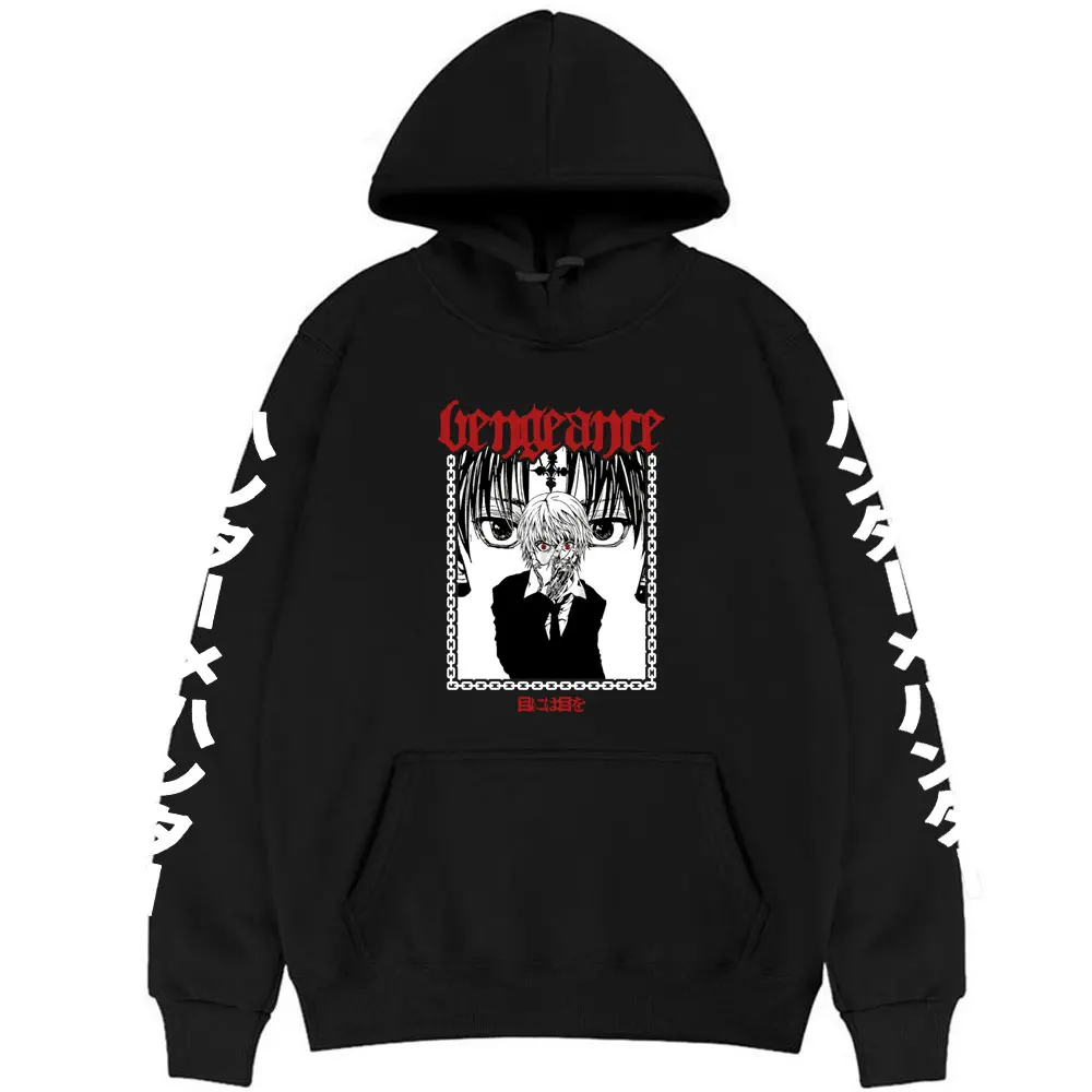 

Anime Hunter X Hunter Killua Zoldyck Hoodies Mens Fashion Harajuku Kurapika 90s Hooded Sweatshirt Hisoka Clothes Man Sportswear