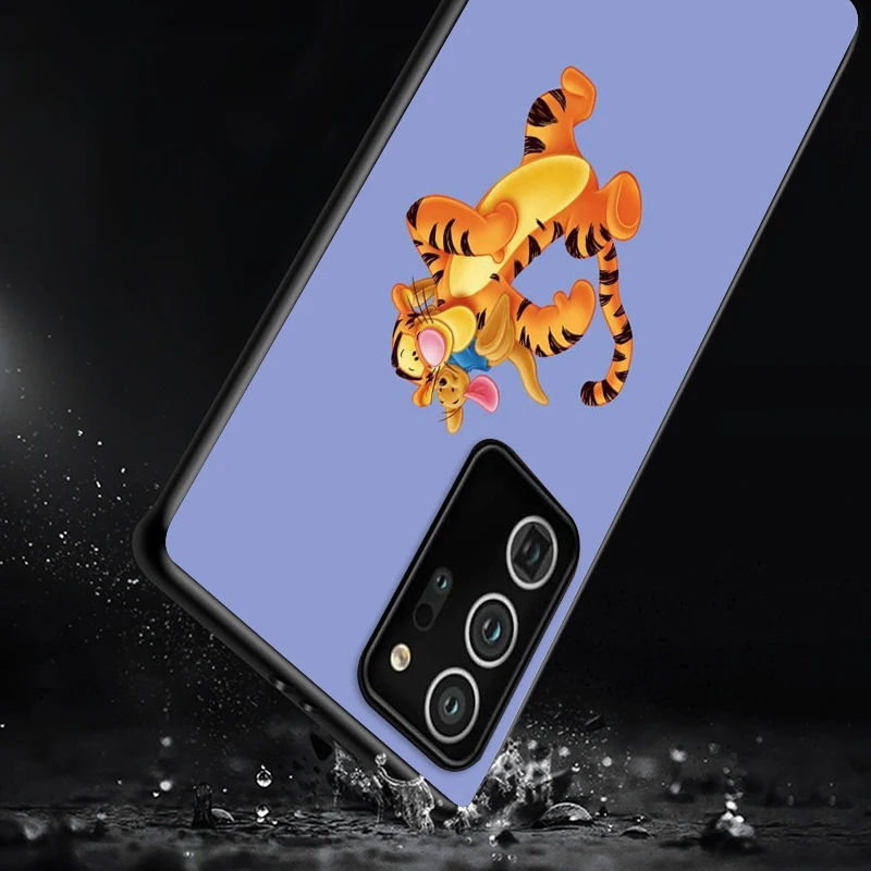 

Disney Tigger Shockproof Cover for Samsung Galaxy S21 S20 FE Ultra Lite S10 5G S10E S9 S8 Plus Black Phone Case