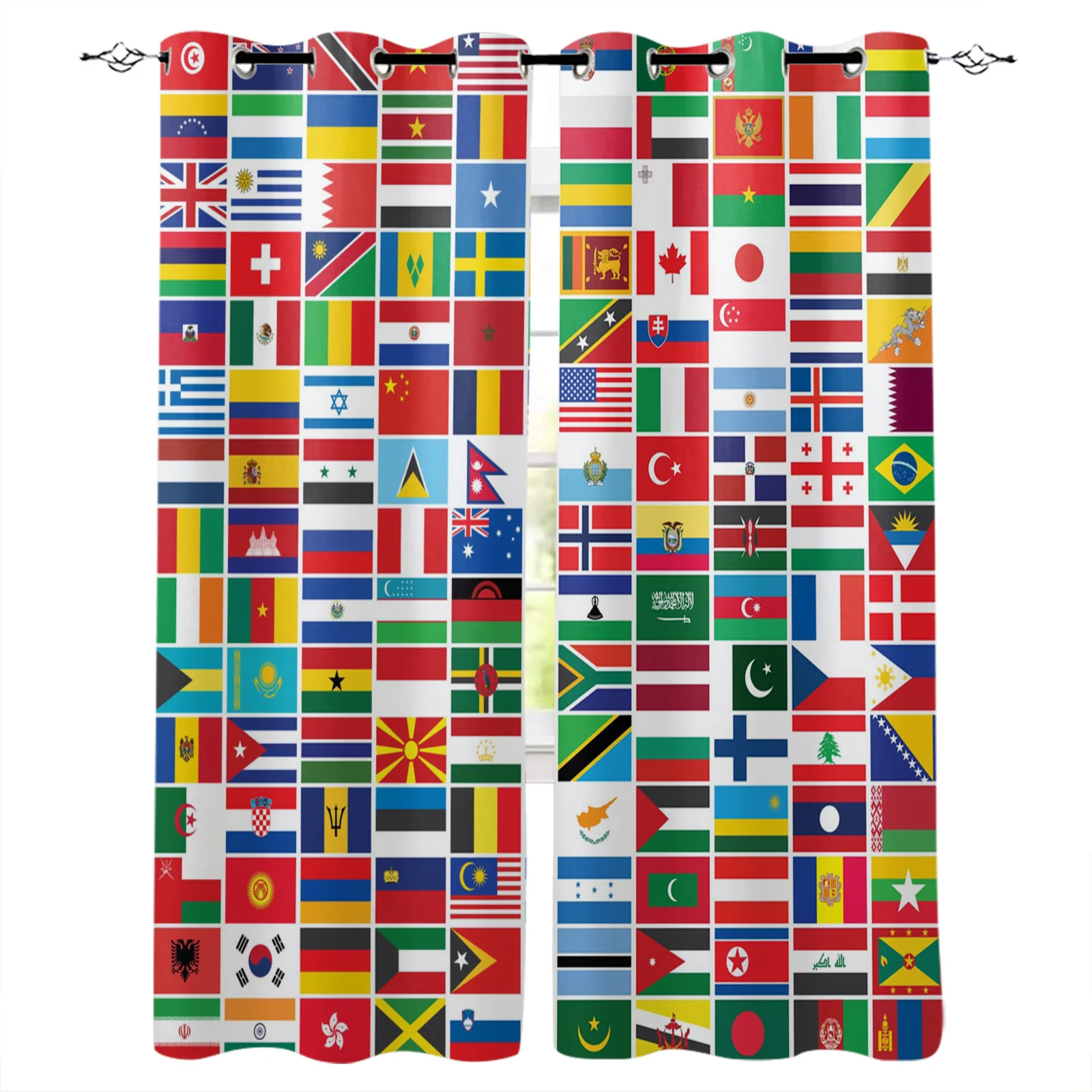 

Шторы с национальным флагом, светонепроницаемые занавески для спальни, гостиной