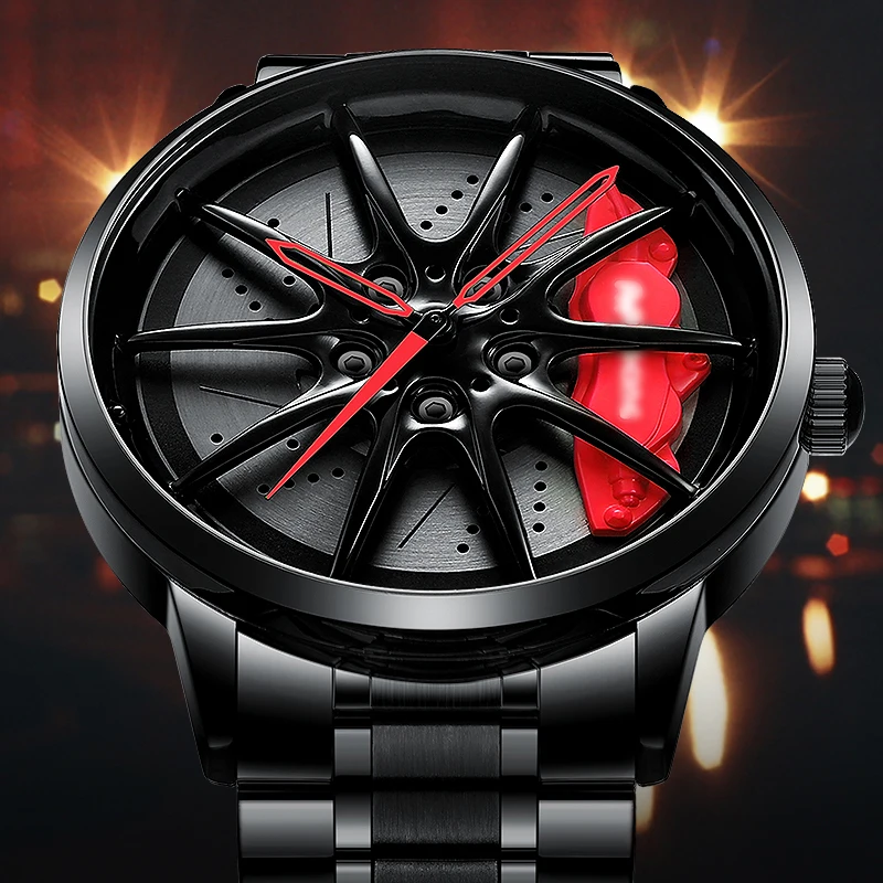 Часы NEKTOM с колесным ободом мужские часы индивидуальным дизайном спортивные