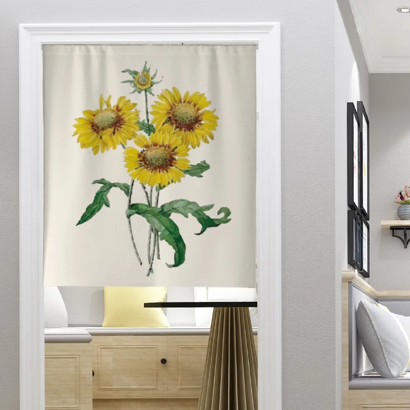 Пасторальные цветы искусственное украшение для кухни половина занавески