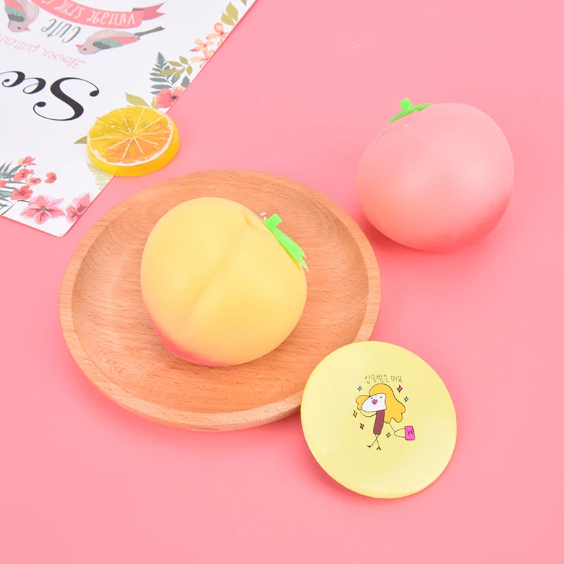 Colosal blando y estrujable melocotones crema perfumada Super lento Rising alivio de estr&eacute;s Squeeze juguetes de regalo de Navidad para los ni&ntilde;os-3