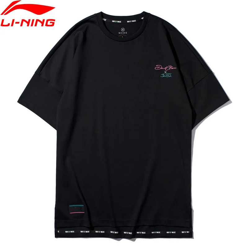 Футболка для баскетбола ли-нин мужчин свободный крой хлопковая футболка с
