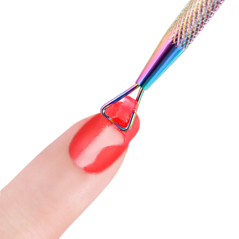 Лак для ногтей средство удаления кутикулы из нержавеющей стали треугольник