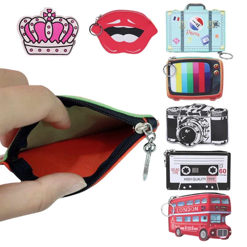 

THINKTHENDO Fashion Women Children Coin Purse Wallet Faux leather Change Bag Zip Mini Pouch Bag Handbag 2018 New Cute 7 Colors