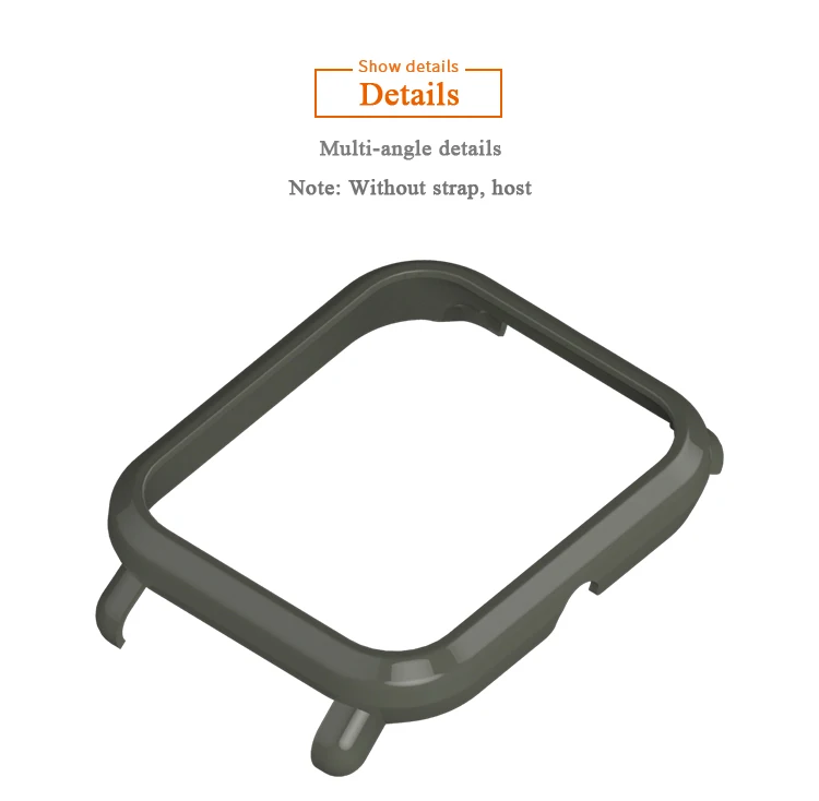 Mijobs для xiaomi huami Amazfit Bip Bit PACE Lite 20 мм силиконовый ремешок защитный чехол Correa браслет пластиковый корпус ПК Бампер