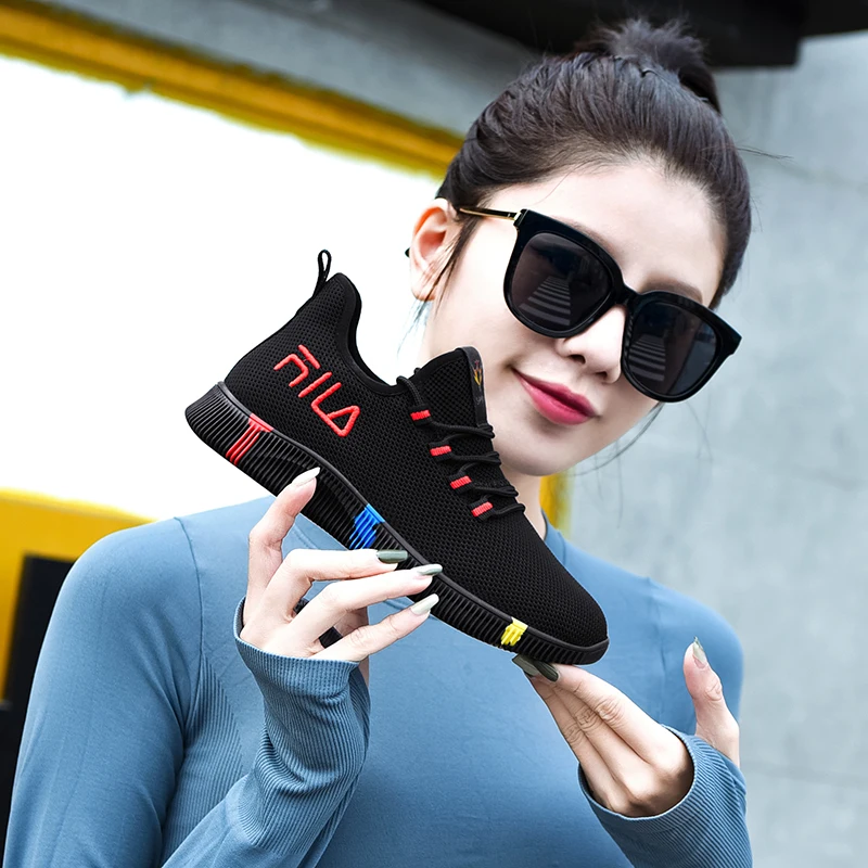 

Fashion Running Shoes Women Lightweight Air Mesh Sneakers Outdoor Breathable Walking Flat Stability Sport Shoes Zapatos De Mujer