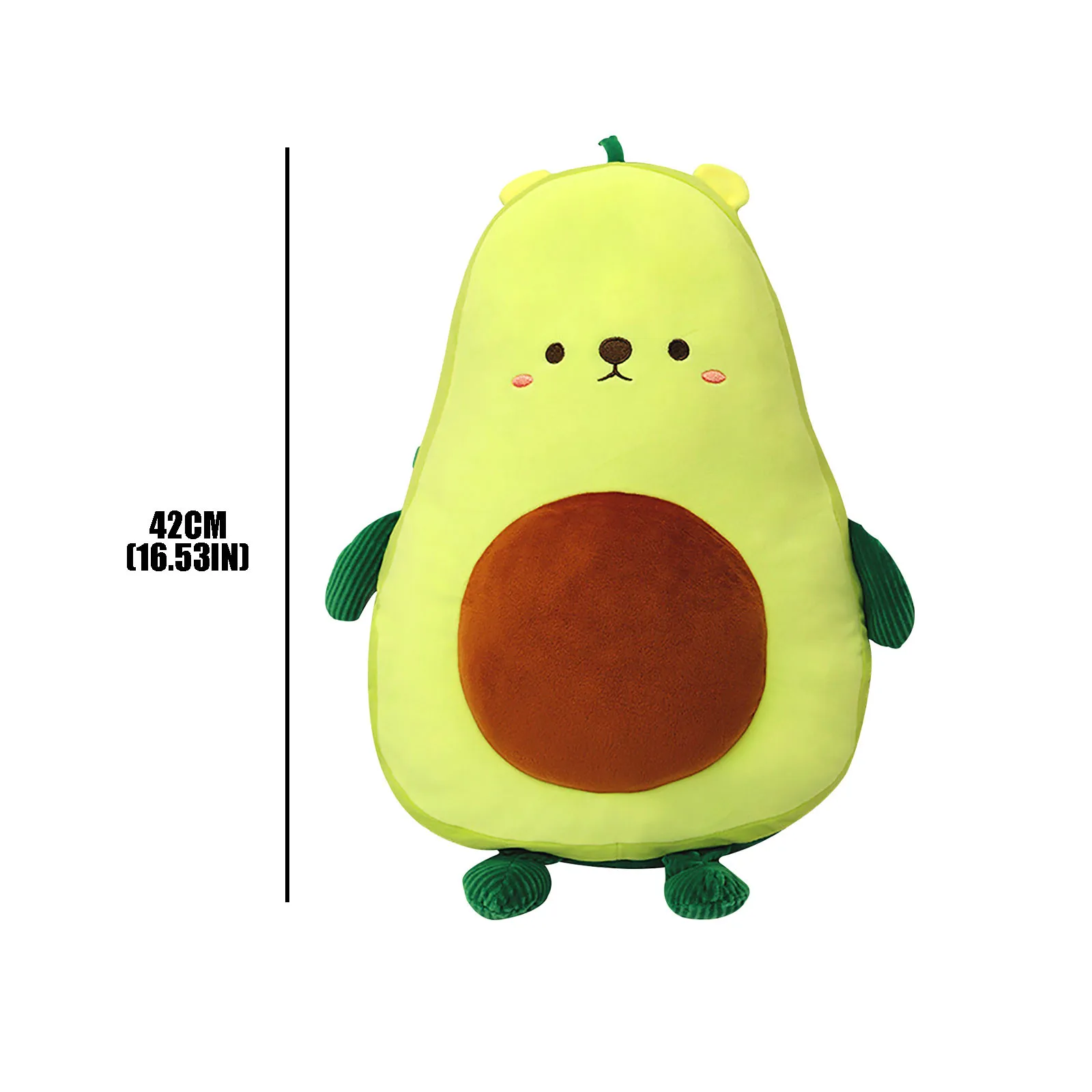 

kawaii Green Plush Toy Fruit Doll Cute Bed Sleeping Pillow Cute Gift For Girl Plush Toy Doll Children Birthday Gift Cartoon Home