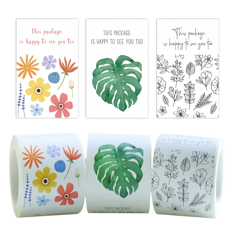 

150Pcs thank you sticker roll packaging. Nice to see you sticker sticker label