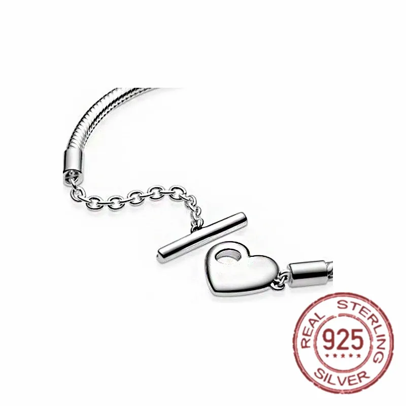 

Silver Bracelet 925 Sterling Silver Original Heat Bracelet Fit Brand Knot Chain Bracelet femme Jewelry For Women Gift