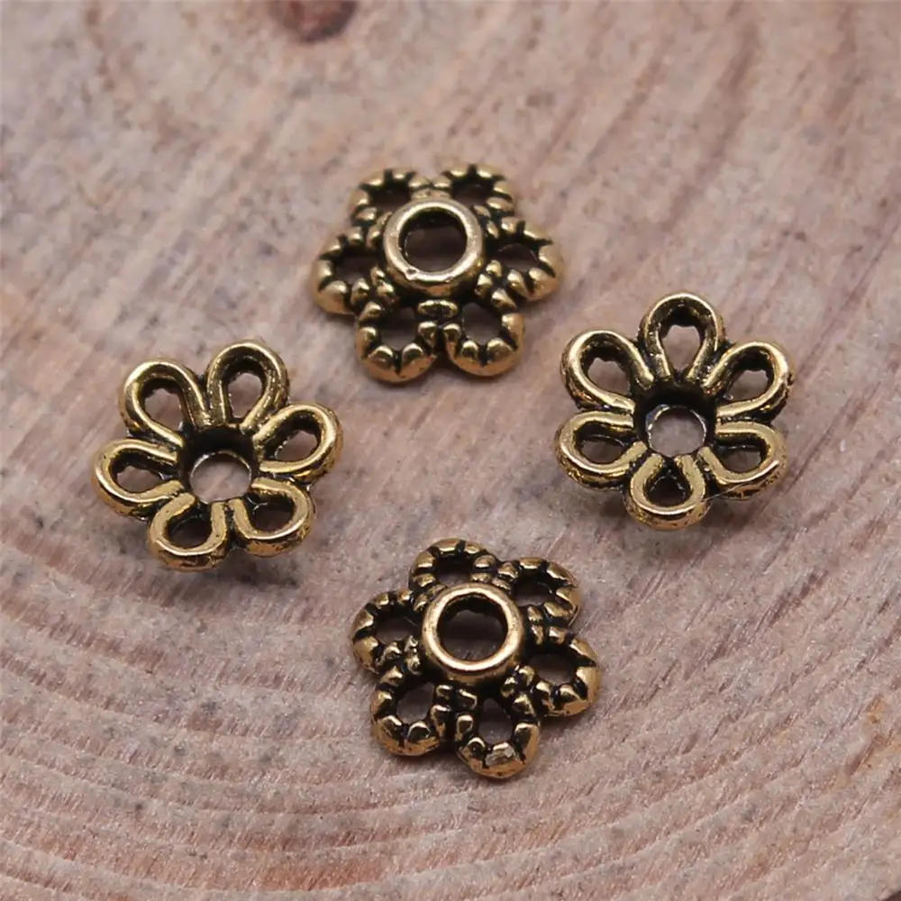 

100Pcs 5x5mm Bead Caps Antique Jewelry Making DIY Handmade Craft