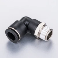 pl hose od 4 6mm 18 14 m5 m6 bsp male thread pneumatic tube elbow connector tube air push in fitting