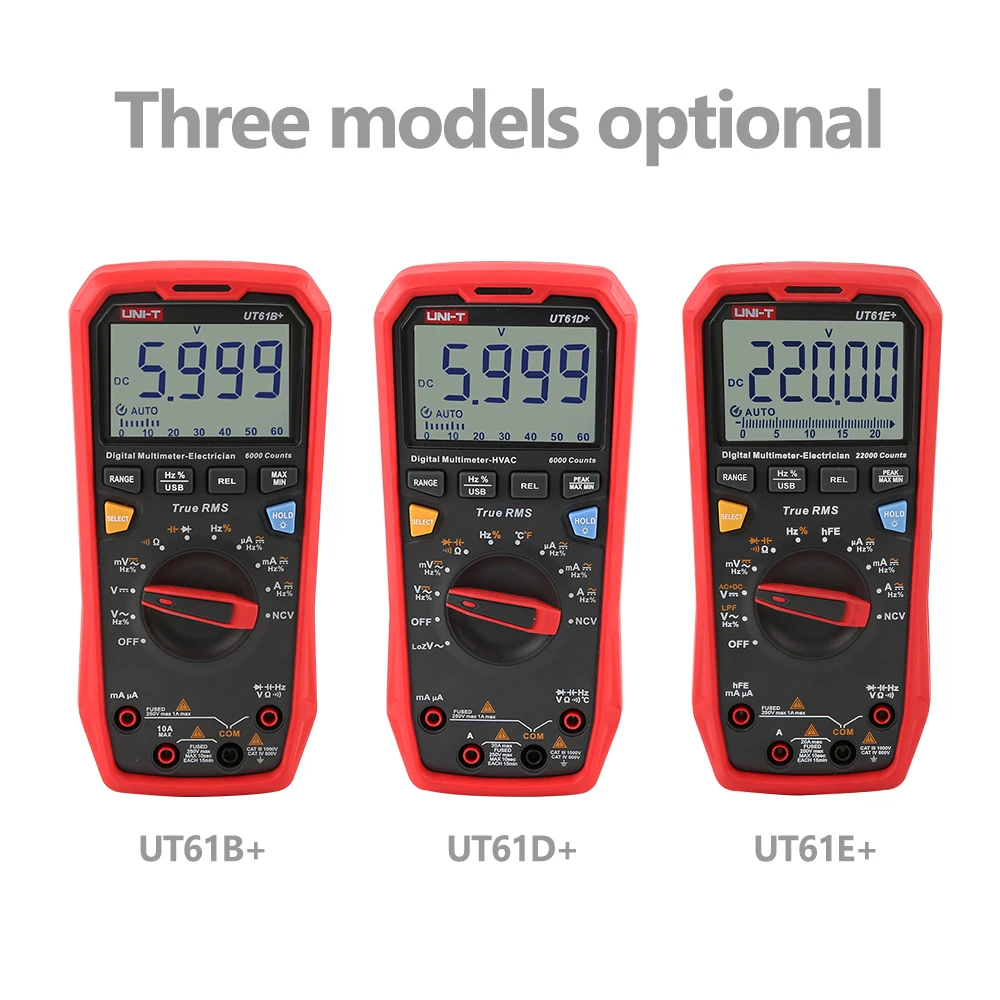 Цифровой мультиметр обновленная версия UNI-T UT61E + UT61D UT61BTrue измерения