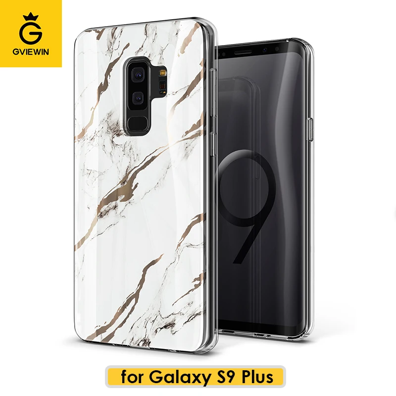 GVIEWIN мраморный IMD чехол для Galaxy S9 Plus ультратонкий глянцевый мягкий ТПУ резиновый