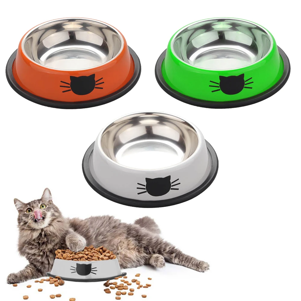 Товары для домашних животных 1 шт. продукт миски из нержавеющей стали