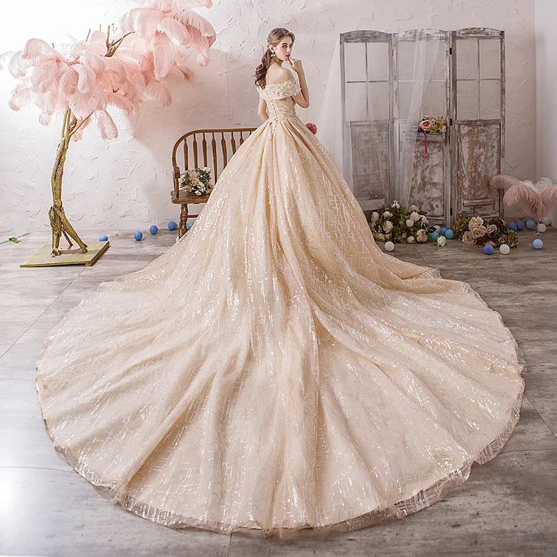 Vestido Cocktail Limited De Festa Sen свадебное платье 2020 Новая роскошная Мечта невесты роскошный