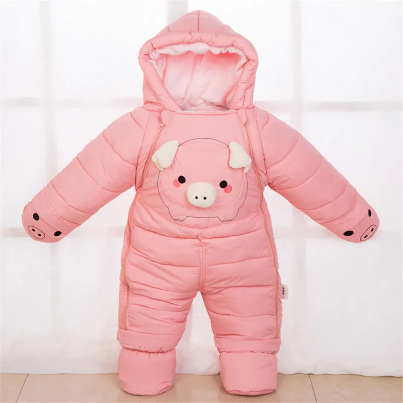 2019 детские комбинезоны Зимние флисовые теплые с длинным рукавом для мальчиков