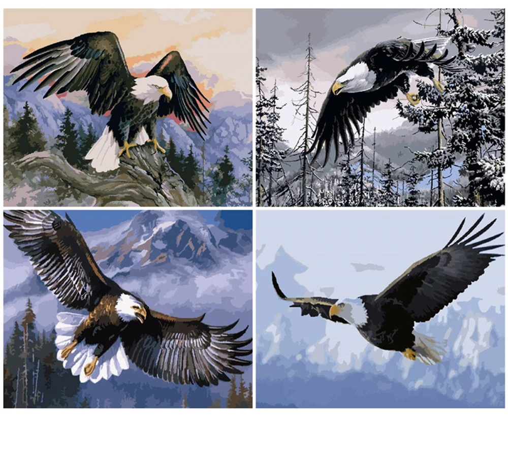 

CraftArtGo картина по номерам животных живопись на холсте Ручная роспись подарок алмазов картина по номерам водопад комплекты, украшение для до...