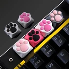 1 шт. индивидуальная клавиатура из АБС-силикона с кошачьей ЛАПКОЙ, коврик с лапками, механическая клавиатура, колпачки для клавиш Cherry MX Switch GO
