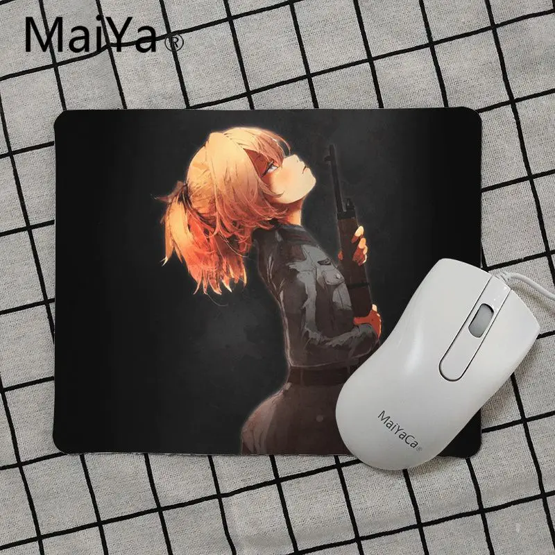 No Lock Edge25x29cm Maiya высокое качество Tanya Degurechaff Youjo Senki аниме ноутбук игровой мыши коврик для мыши Лидер продаж подставка под руку мышь - Цвет: No Lock Edge25x29cm