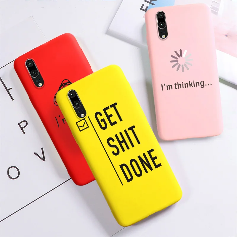 

Soft TPU Matte Case Silicon Cover For Huawei Y9 Prime 2019 P10 P20 P30 Lite Pro Honor 9X Case
