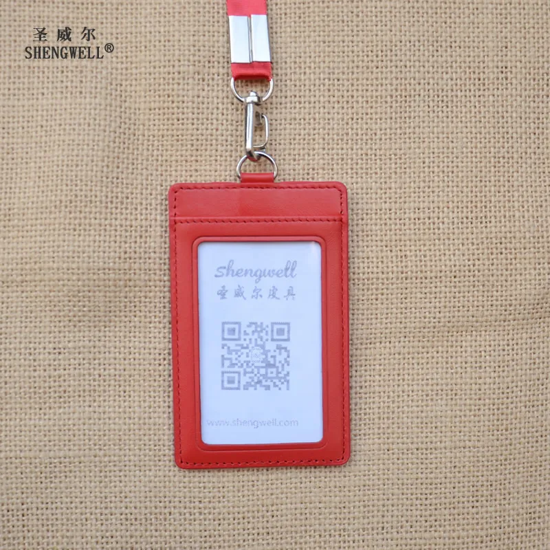 2 сторонняя держатель значка из натуральной кожи с принтом медсестры сотрудник