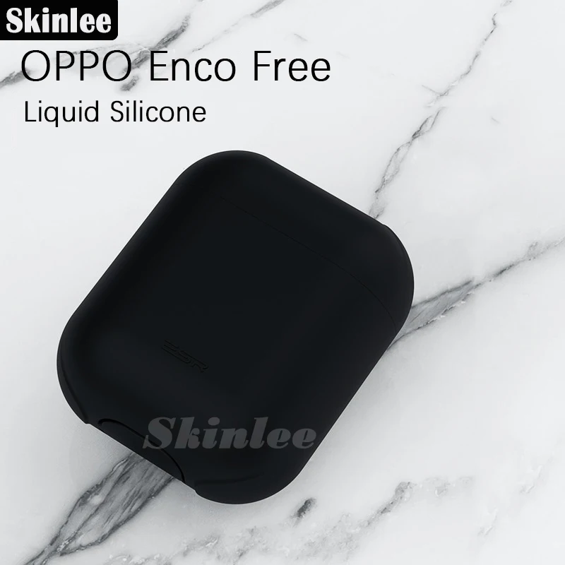 Жидкий силиконовый чехол Skinlee для OPPO Enco защитный беспроводных наушников