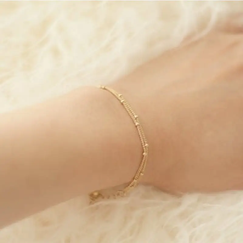 LIDUO Bohemian Starfish Heart Perarl Coin Bracelet For Women Vintage Simple Elegant Charm Chain Ocean Party Jewelry New | Украшения и