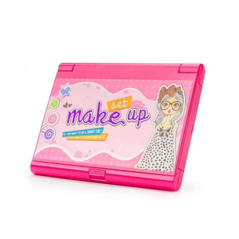 

P15C безопасный нетоксичный детский макияж принцессы для девочек тени для век помада Палитра коробка набор ролевых игрушек