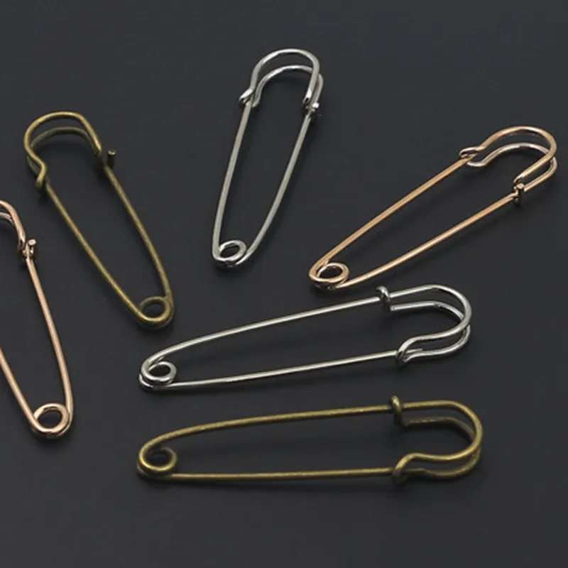 10 шт. безопасные булавки брошь Экстра большая стальная безопасная булавка пряжка