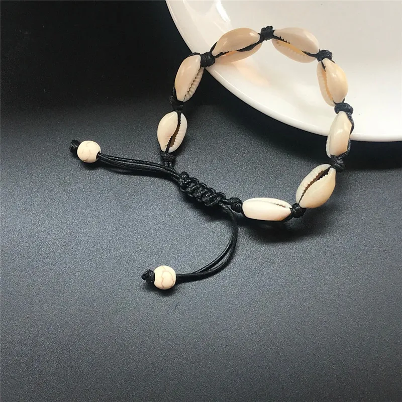 Bohemian Trendy Natural Seashell Handmade Bracelet For Women Shell Bracelets Beaded Strand Bracelet Charm Jewelry Gift Whlesale