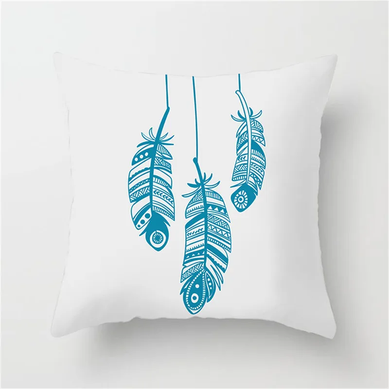 Fuwatacchi наволочки с градиентными цветными перьями рисунком для нового украшения