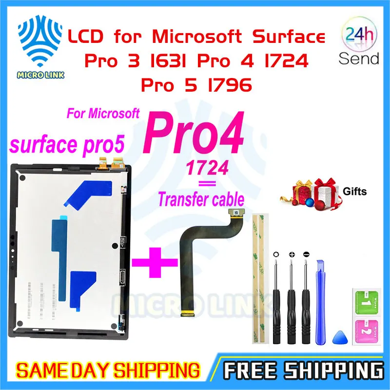Оригинальный ЖК-дисплей для Microsoft Surface Pro 3 1631 4 1724 5 1796 проектора Pro3 шт. | Компьютеры