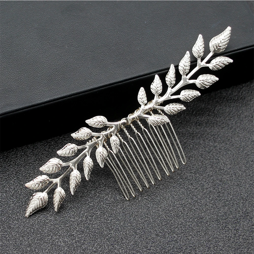 Греческий стиль винтажная искусственная Тиара для волос сплав в форме листьев