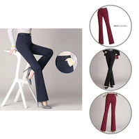 female trouser flared style high elasticity elastic casual women autumn straight pants women trouser stretch trousers