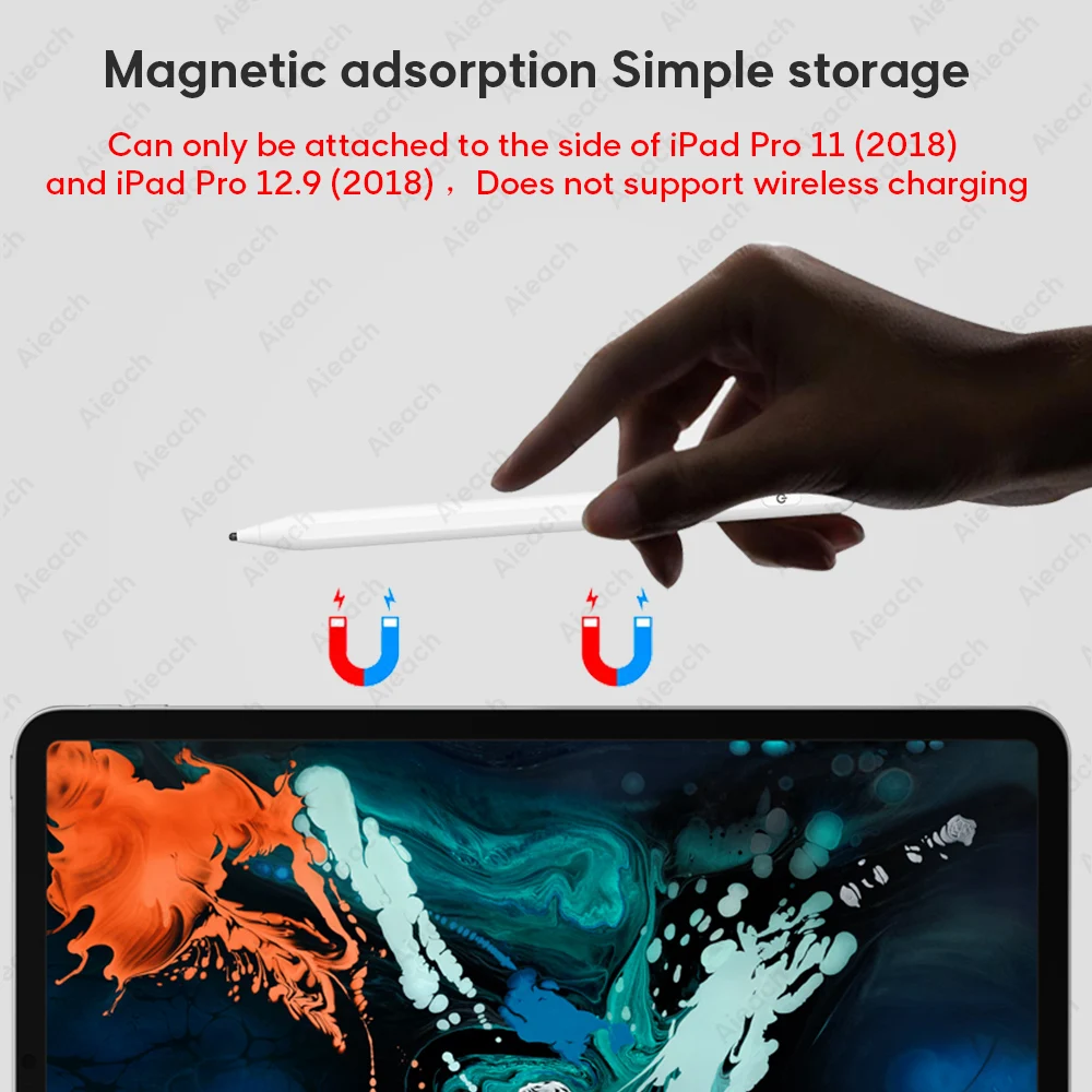 Активный стилус FONKEN для планшета с магнитной адсорбцией рисования и записи