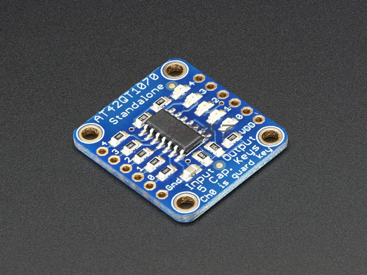 

AT42QT1070 5-Pad capacitive touch sensor module