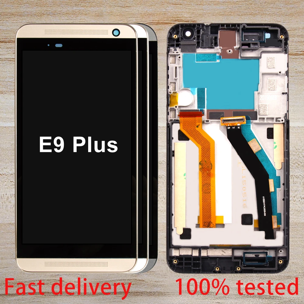 Оригинальный ЖК дисплей 5 дюйма для HTC One E9 Plus сенсорный экран рамка дигитайзер в